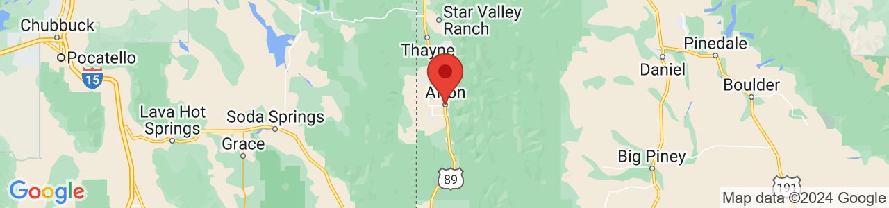 Map of Afton, WY US