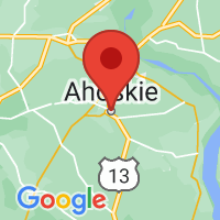 Map of Ahoskie, NC US