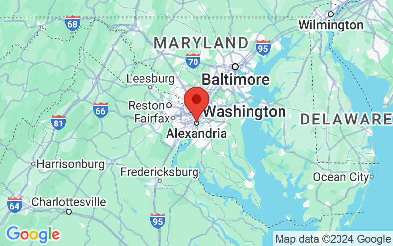 Map of Alexandria, Virginia