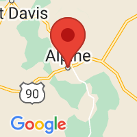 Map of Alpine, TX US