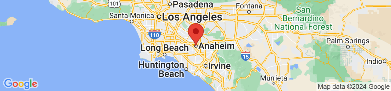Map of Anaheim, CA US