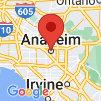 Map of Anaheim, CA