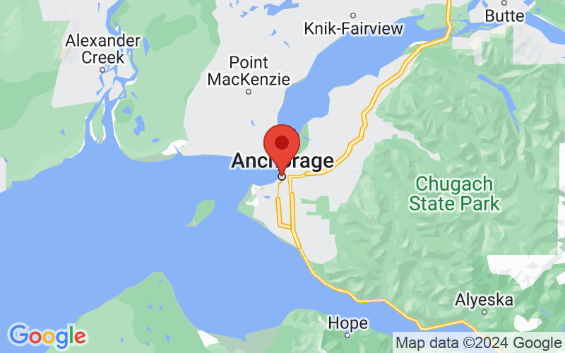 Map of Anchorage, AK US