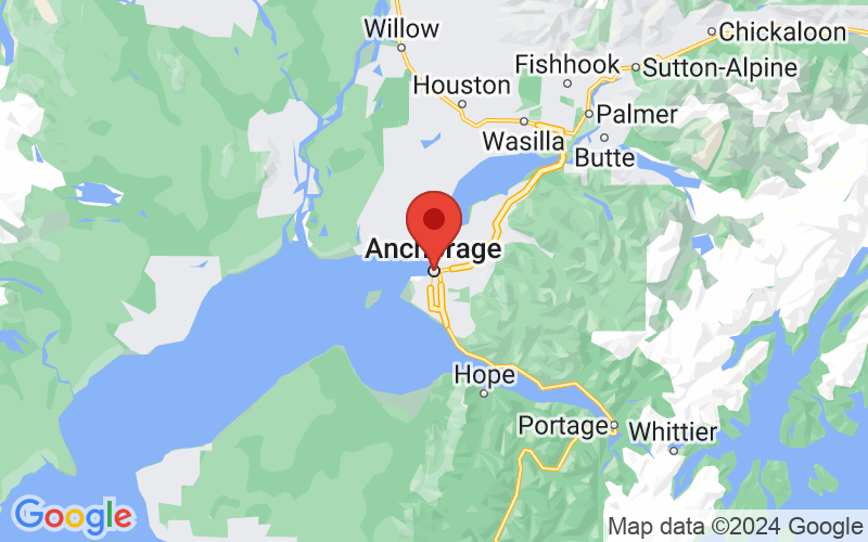 Map of Anchorage, Alaska
