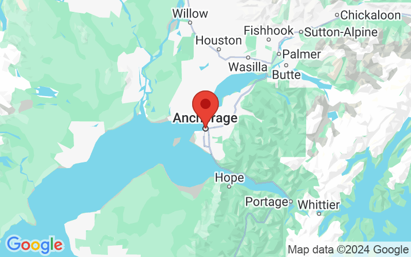 Map of Anchorage, Alaska