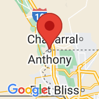 Map of Anthony, NM US