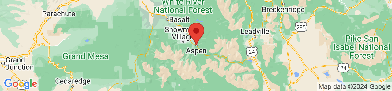 Map of Aspen, CO US