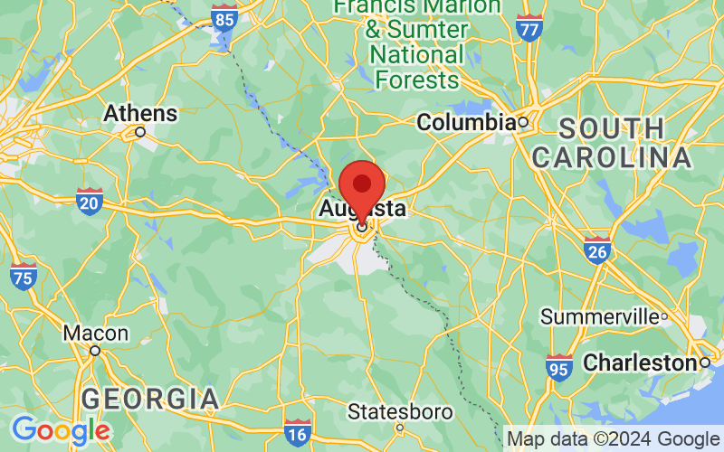 Map of Augusta, Georgia