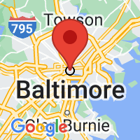 Map of Baltimore MD US