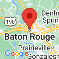 Map of Baton Rouge LA US