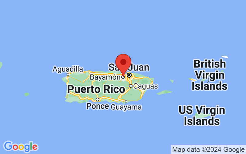 Map of Bayamon, Puerto Rico