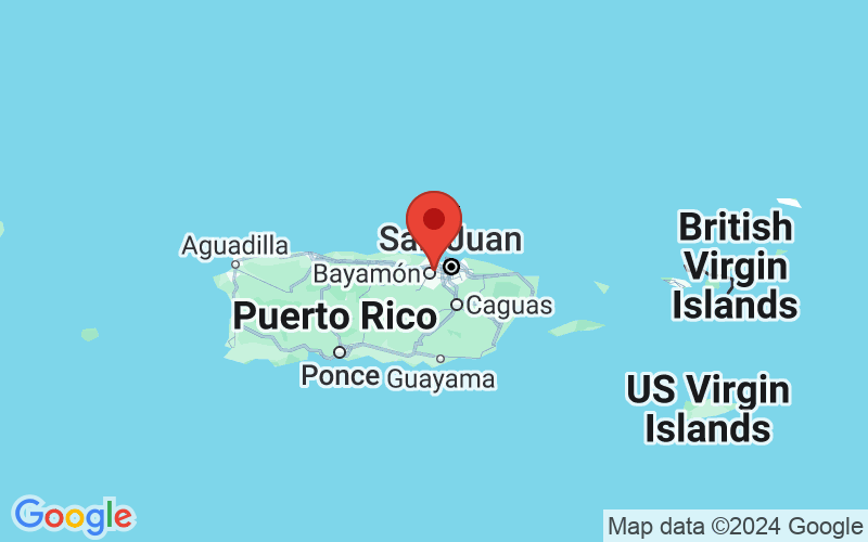 Map of Bayamon, Puerto Rico