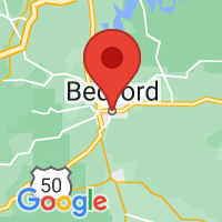 Map of Bedford, IN US