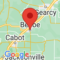 Map of Beebe, AR US