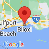 Map of Biloxi, MS US