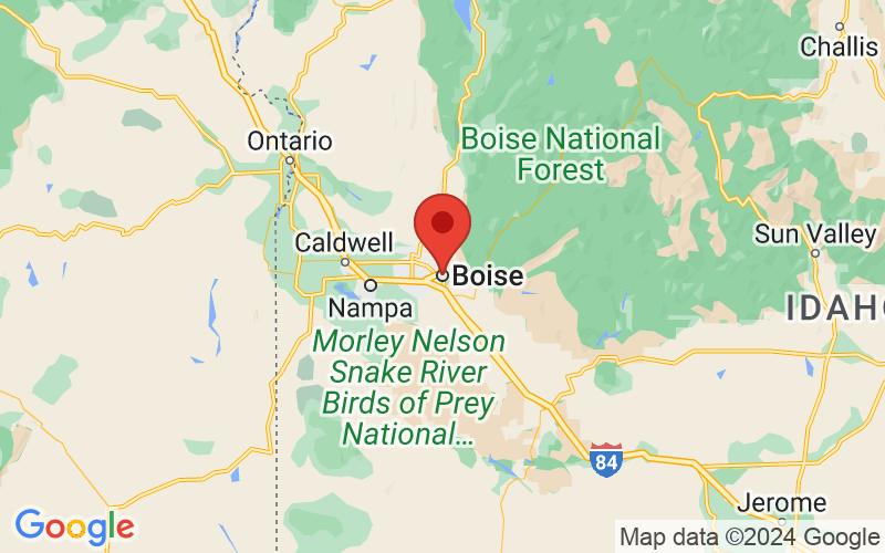 Map of Boise, Idaho
