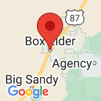 Map of Box Elder, MT US