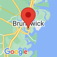 Map of Brunswick, GA US