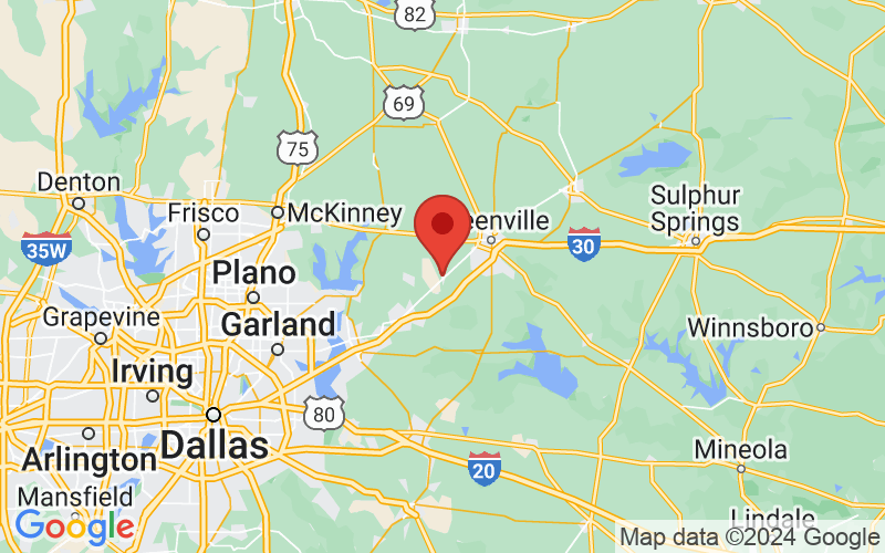 Map of Caddo Mills, TX US