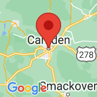Map of Camden, AR US