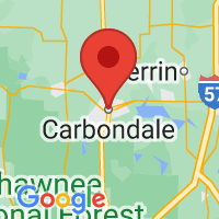 Map of Carbondale, IL US