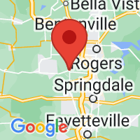 Map of Cave Springs, AR US