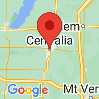 Map of Centralia, IL US