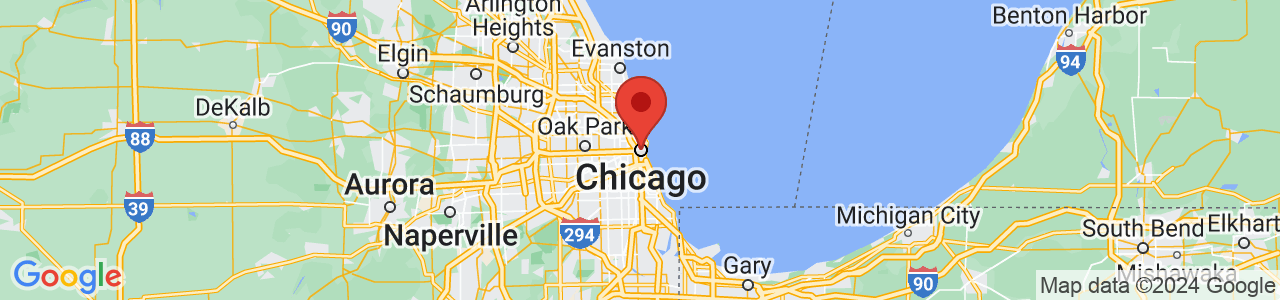 Map of Chicago, IL US
