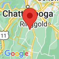 Map of Chickamauga, GA