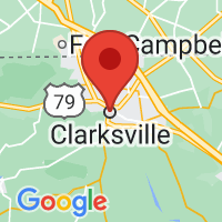 Map of Clarksville, TN US