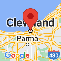 Map of Cleveland, OH US