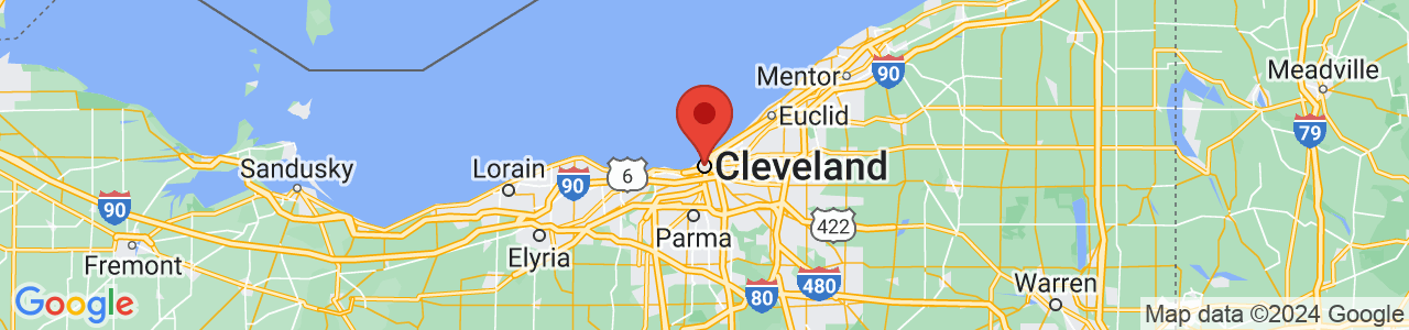 Map of Cleveland, OH US