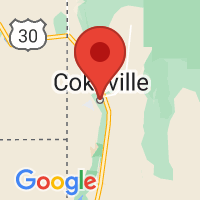 Map of Cokeville, WY US