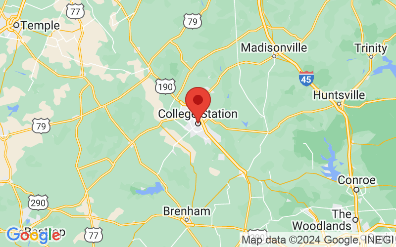 Map of College Station, TX US