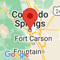 Map of Colorado Springs, CO US