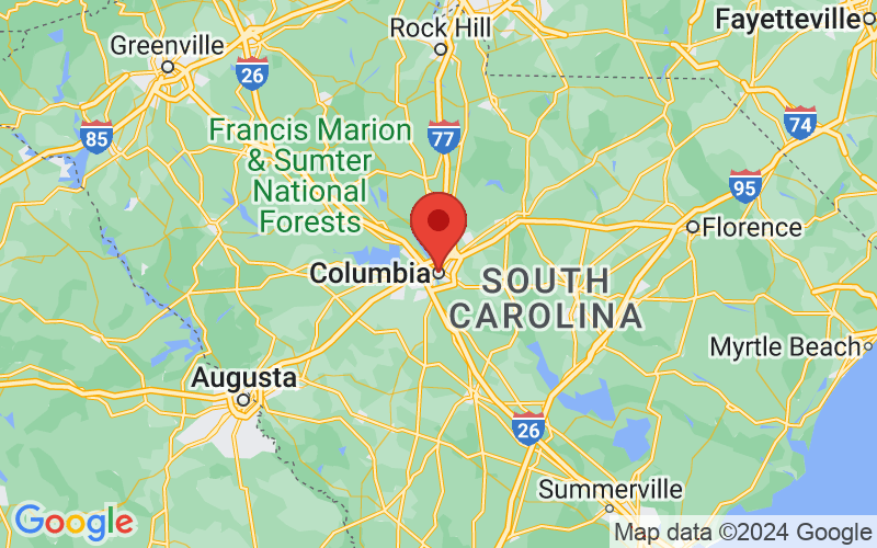 Map of Columbia, South Carolina