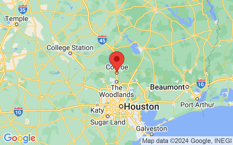Map of Conroe, Texas