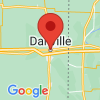 Map of Danville, IL US