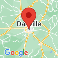 Map of Danville, KY US