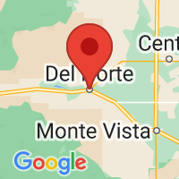 Map of Del Norte, CO US