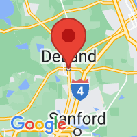 Map of Deland, FL US