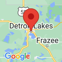Map of Detroit Lakes, MN US