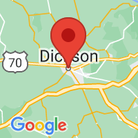 Map of Dickson, TN