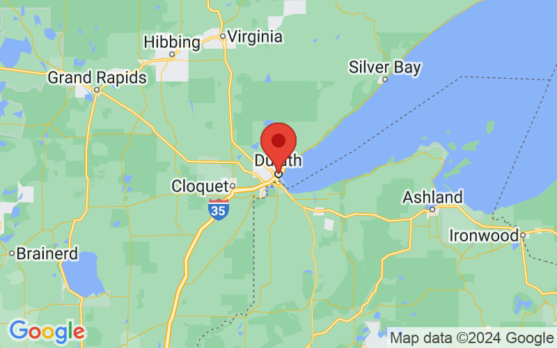 Map of Duluth, Minnesota