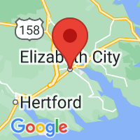 Map of Elizabeth City, NC US