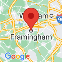 Map of Framingham, MA US