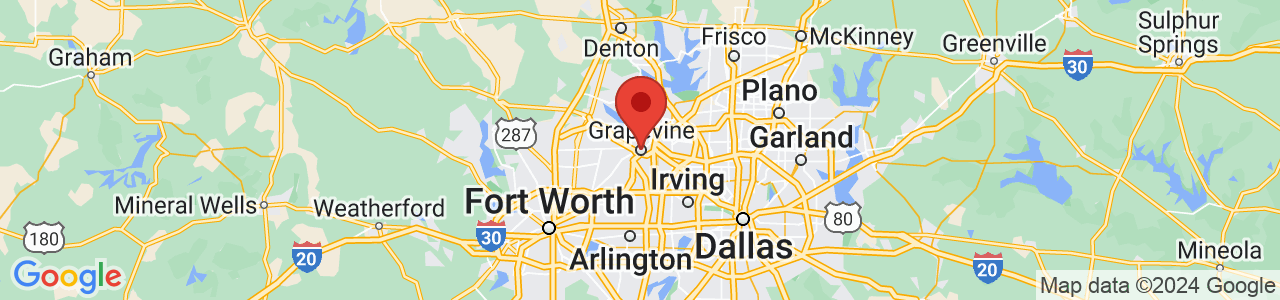 Map of Grapevine, TX US