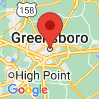 Map of Greensboro NC US