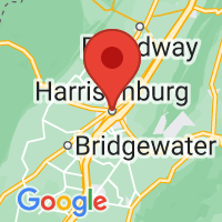Map of Harrisonburg, VA