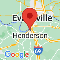 Map of Henderson, KY